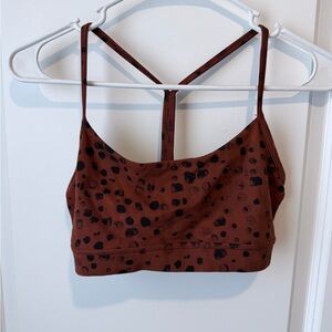 Stori Rust & Black Spotted Sports Bra • Rare Discontinued Brand • XS/S Fit